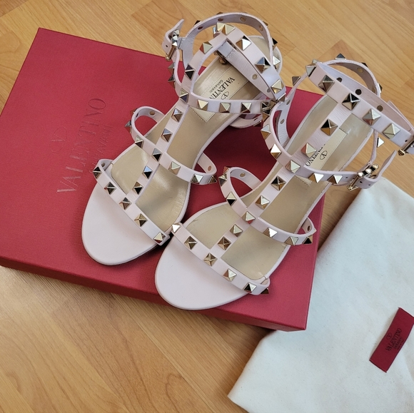 VALENTINO Rockstud Ankle Strap Sandal 60 MM - Picture 1 of 16